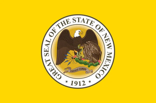 Flaga stanowa nowego Meksyku, Stany Zjednoczone Ameryki — Zdjęcie stockowe