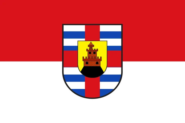 Флаг Трир-Саарбурга Рейнланд-Пфальца, Германия — стоковое фото