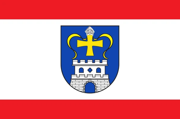 Schleswig-Holstein Almanya içinde Ostholstein bayrağı — Stok fotoğraf