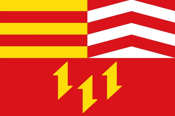 Bandeira de Vechta em Lower Saxony, Alemania — Fotografia de Stock