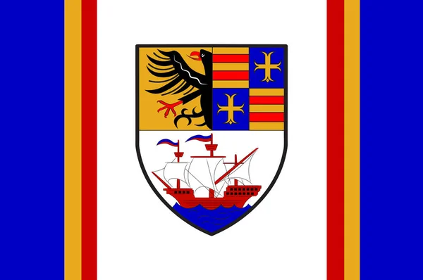 Flaga hamulca w dolnej Saksonii, Niemcy — Zdjęcie stockowe