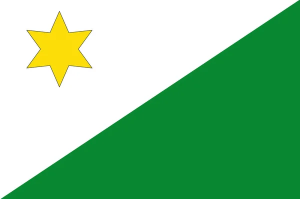 Liechtenstein içinde Planken bayrağı — Stok fotoğraf