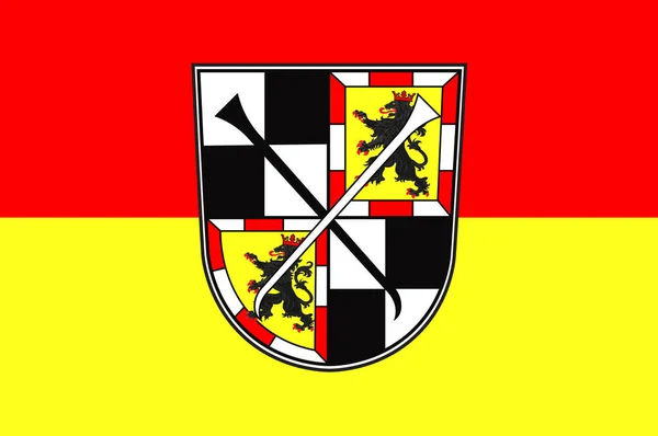Vlajka Bayreuthu v Bavorsku, Německo — Stock fotografie