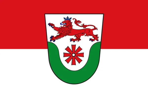 Прапор Еркраї в північному Рейні-Вестфалії, Німеччина — стокове фото
