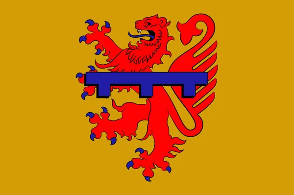 Σημαία του Τσζάβκεν στη Ρηνανία-Παλατινάτο, Γερμανία — Φωτογραφία Αρχείου