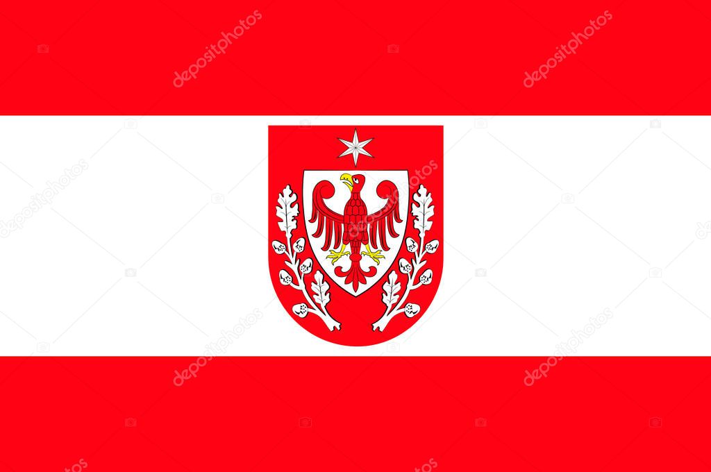 Flag of Teltow in Brandenburg, Germany