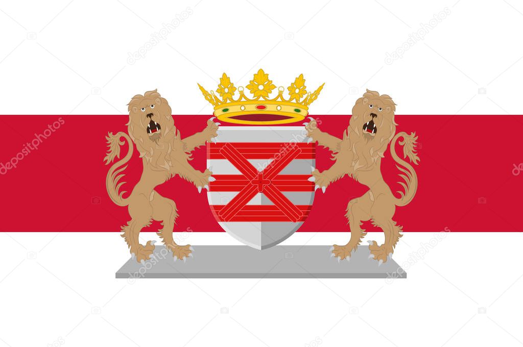 Flag of Enschede, Netherlands