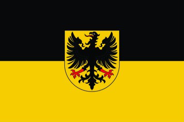 Almanya 'daki Thuringia bölgesindeki Arnstadt bayrağı