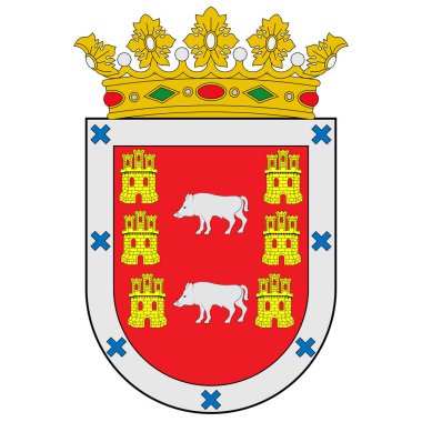 İspanya 'nın Bask ülkesinde Montanya Alavesa' nın arması