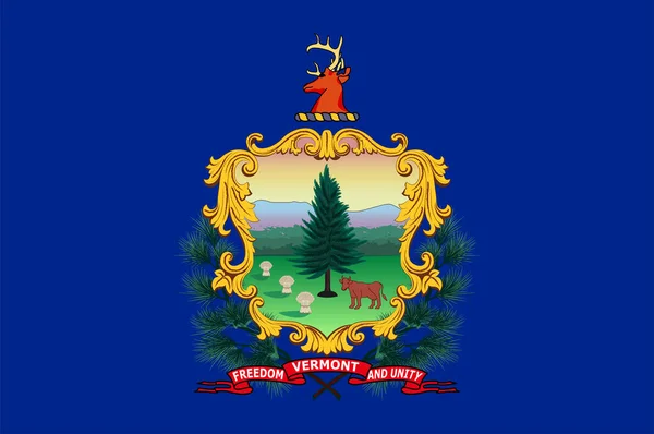 Flag of Vermont is a state in USA — ストックベクタ