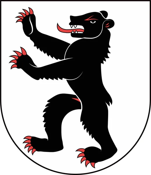 Escudo del Cantón de Appenzell Innerrhoden en Suiza — Vector de stock