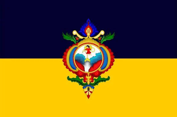 Flag of Tegucigalpa in Republic of Honduras — ストックベクタ