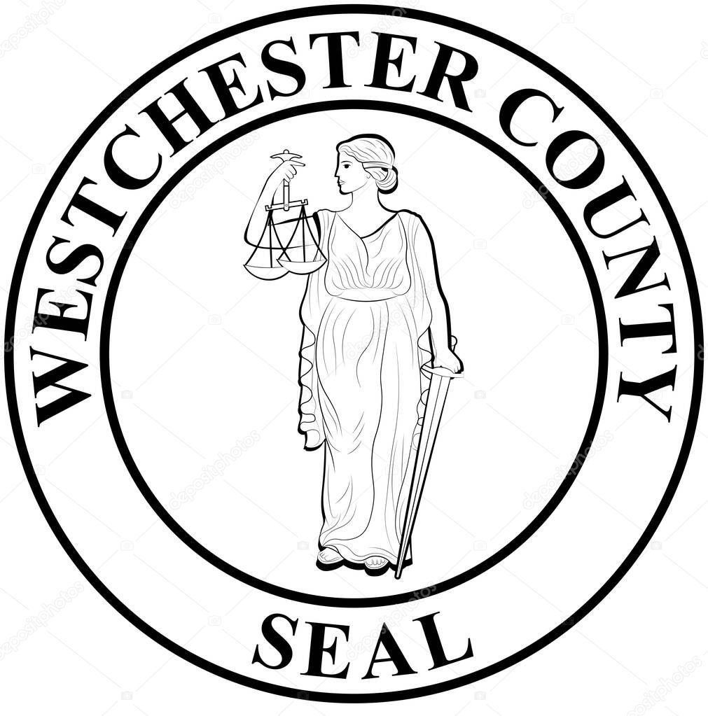 Coat of arms of Westchester County in New York state of USA