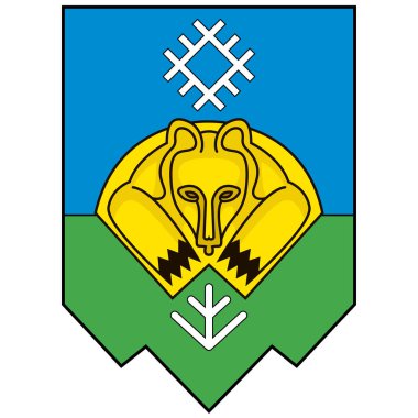 Syktyvkar, Rusya 'da Komi Cumhuriyeti' nin başkenti. Vektör illüstrasyonu