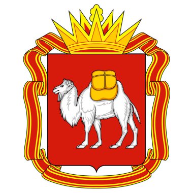 Chelyabinsk Oblastı, Rusya 'nın Ural Dağları bölgesinde bulunan bir federal konudur. Vektör illüstrasyonu