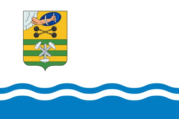 Bandeira Petrozavodsk Capital República Carélia Rússia Ilustração Vetorial —  Vetores de Stock