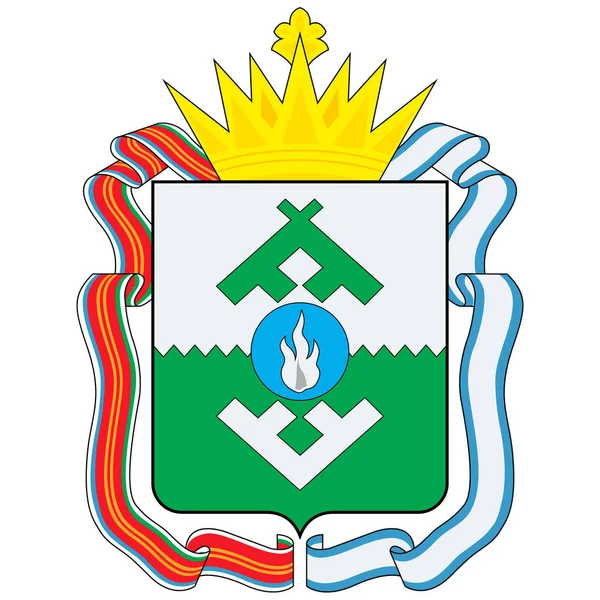 Escudo Armas Nenets Autónomo Okrug Tema Federal Rusia Ilustración Vectorial — Vector de stock