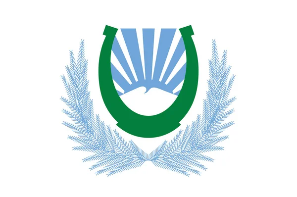 Bandera Nalchik Capital República Kabardino Balcanes Rusia Ilustración Vectorial — Vector de stock