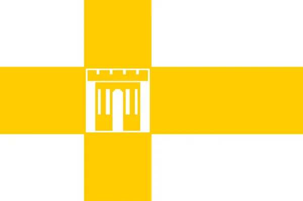 Σημαία Της Σταυρούπολης Μια Πόλη Και Διοικητικό Κέντρο Της Σταυρούπολης — Διανυσματικό Αρχείο