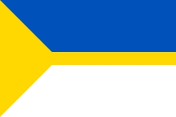 Flag Nizjnevartovsk Een Stad Russische Autonome Regio Khanty Mansi Vectorillustratie — Stockvector