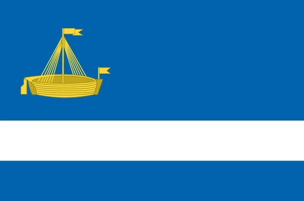 Bandeira Tyumen Maior Cidade Centro Administrativo Tyumen Oblast Rússia Ilustração — Vetor de Stock