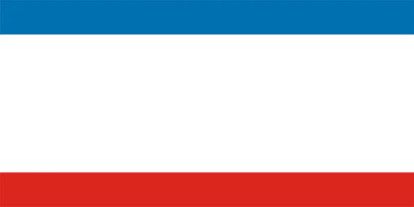 Bandiera Della Repubblica Autonoma Del Crimea Che Trova Sulla Penisola — Vettoriale Stock