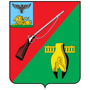Stary Oskol, Rusya 'da Belgorod Oblastı' nda yer alan bir şehirdir. Vektör illüstrasyonu