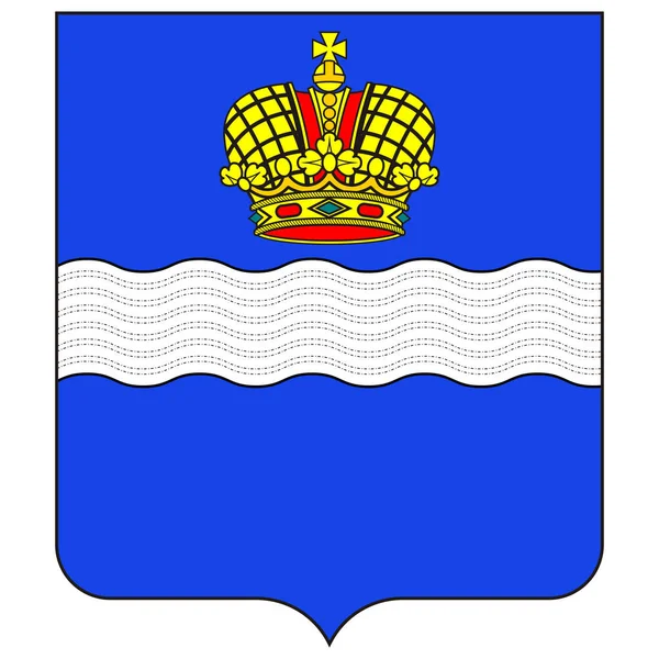 カルガの紋章 Coat Arms Kaluga ロシア カルガ州の行政上の中心都市である ベクターイラスト — ストックベクタ
