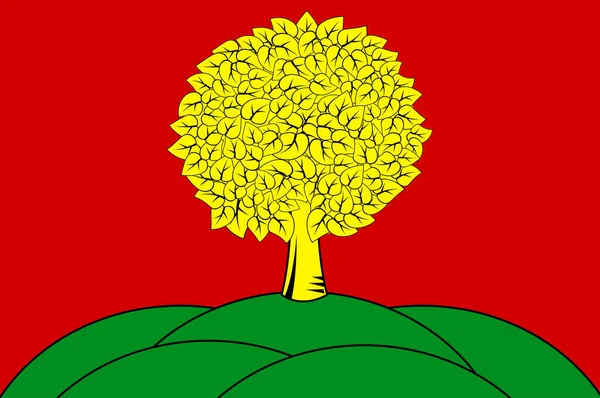 Flagga Lipetsk Oblast Ett Federalt Ämne Ryssland Vektorillustration — Stock vektor