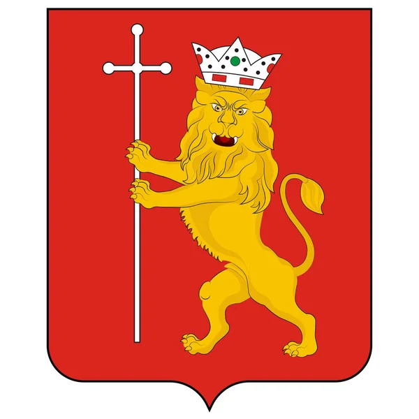Brasão Armas Vladimir Uma Cidade Centro Administrativo Vladimir Oblast Rússia — Vetor de Stock
