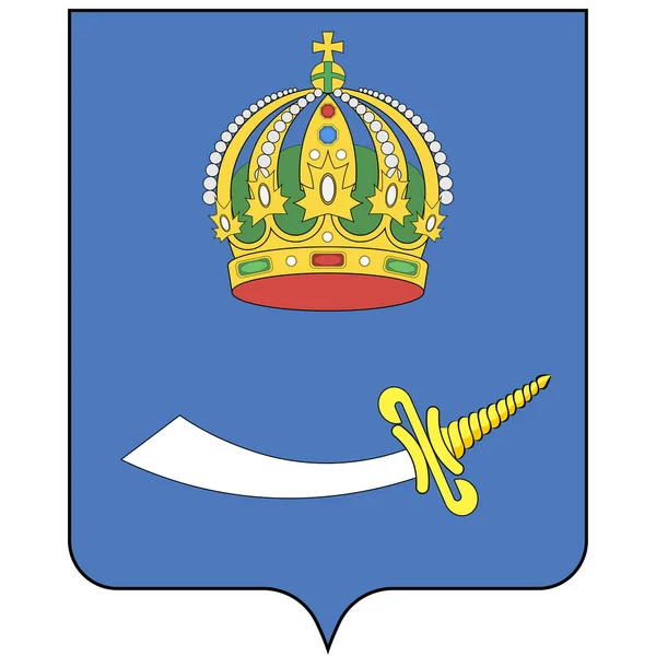 Escudo Armas Astracán Una Ciudad Sur Rusia Centro Administrativo Del — Archivo Imágenes Vectoriales