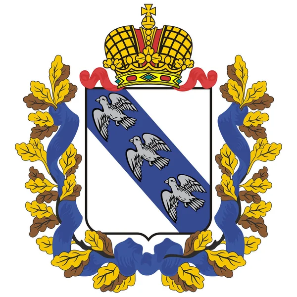 Das Wappen Der Oblast Kursk Ist Ein Föderales Subjekt Russlands — Stockvektor