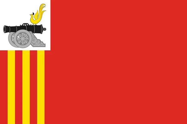スモレンスクの旗は ロシアのスモレンスク州の都市と行政の中心地である ベクターイラスト — ストックベクタ