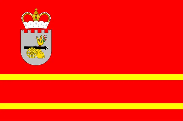 Flagga Smolensk Oblast Ett Federalt Ämne Ryssland Vektorillustration — Stock vektor