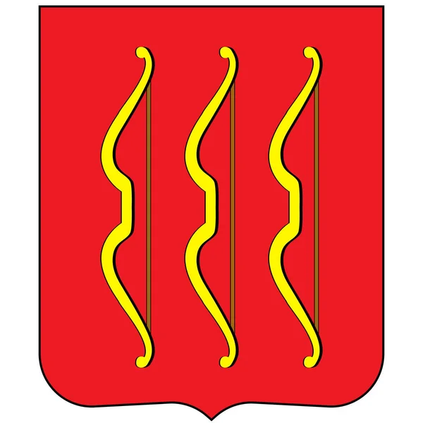 Zászló Velikiye Luki Egy Város Pskov Oblast Oroszország Vektorillusztráció — Stock Vector