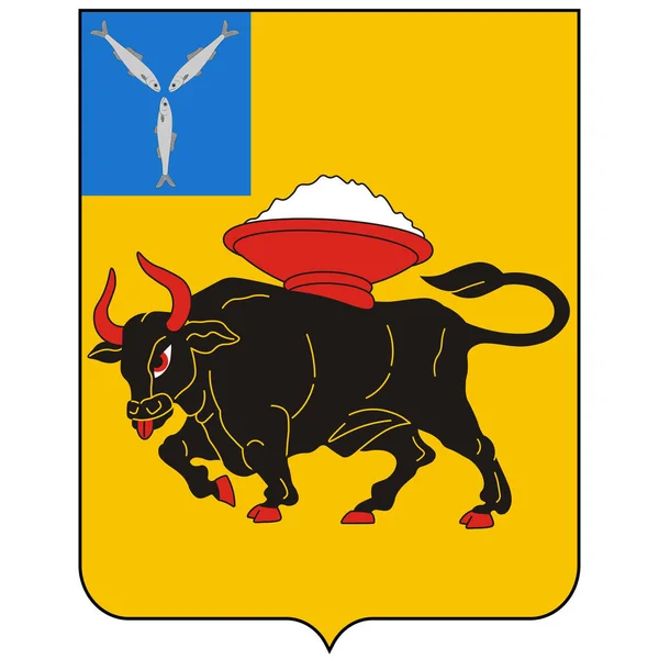 エンゲルスの紋章はロシアのサラトフ州にある都市である ベクターイラスト — ストックベクタ