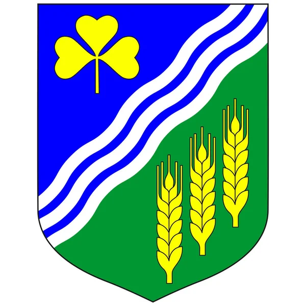 Coat Arms Jogeva County Een Van County Van Estland Vectorillustratie — Stockvector