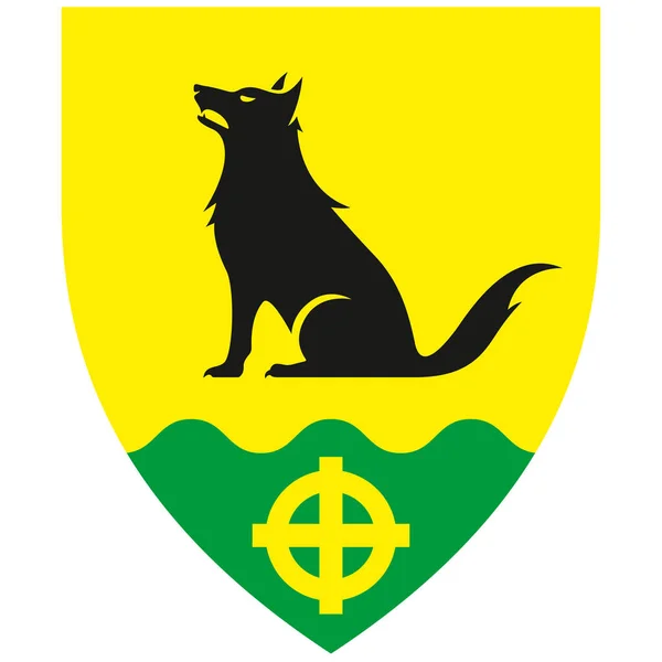 Das Wappen Der Gemeinde Jarva Ist Eine Gemeinde Kreis Jarva — Stockvektor