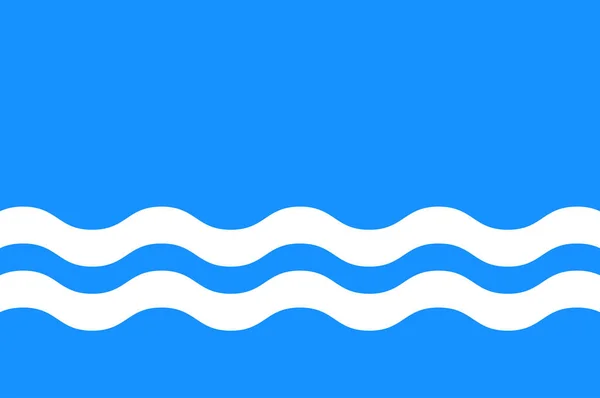 ヒイウマー郡旗 Hiiumaa Parish エストニアのヒイウマー島の地方自治体である ベクターイラスト — ストックベクタ