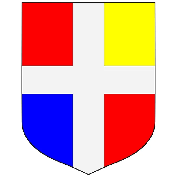 Das Wappen Der Grafschaft Rapla Ist Eine Der Fünfzehn Grafschaften — Stockvektor