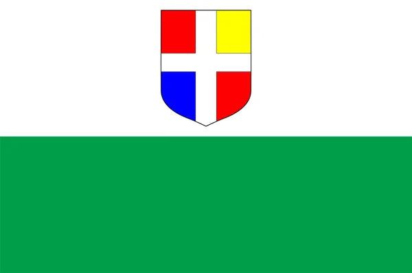 Bandera Del Condado Rapla Uno Los Quince Condados Estonia Ilustración — Archivo Imágenes Vectoriales