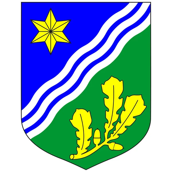 タルトゥ郡の紋章はエストニアの15郡の1つである ベクターイラスト — ストックベクタ
