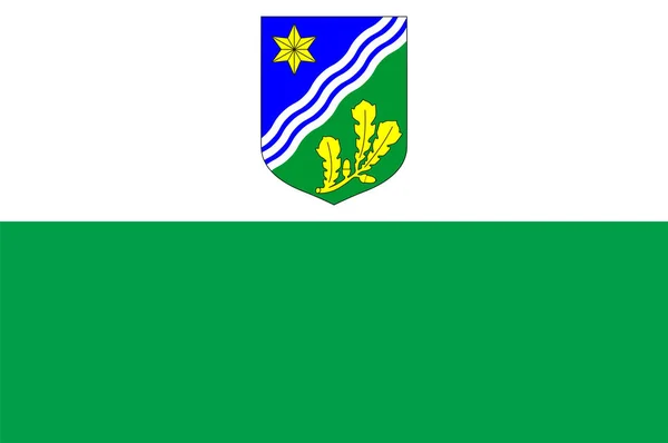 Flaga Okręgu Tartu Jest Jednym Okręgów Estonii Ilustracja Wektora — Wektor stockowy