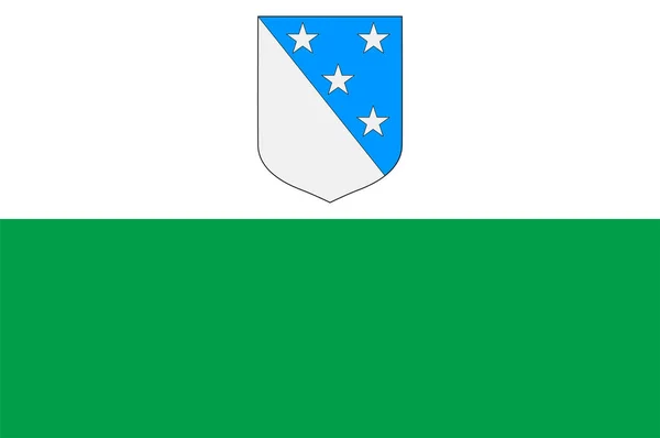 Flag Valga Een Gemeente Estlandse Provincie Valga Vectorillustratie — Stockvector