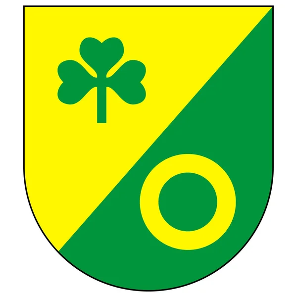 Wapenschild Van Voru Parish Een Gemeente Estlandse Provincie Voru Vectorillustratie — Stockvector