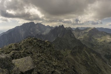 Panorama dağ yaz manzarası. Tatry. Slovakya.