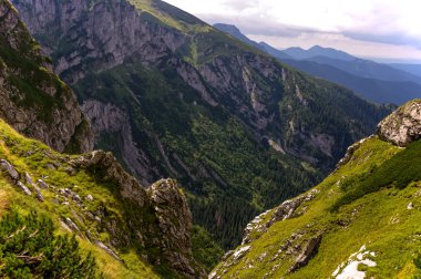 Güzel sahne Batı Tatra Dağları'nın