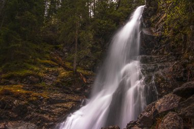 Rohacsky şelale Batı Tatras içinde. Slovakya