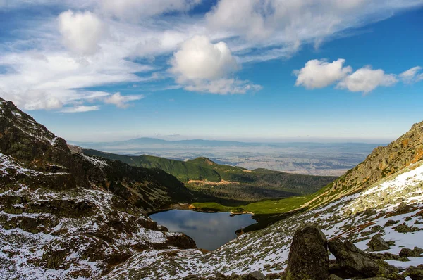 Podzimní krajina ve Vysokých Tatrách. Polsko — Stock fotografie