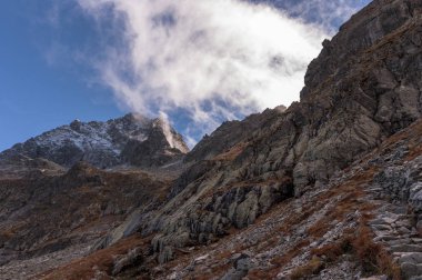 Sonbahar manzara Tatra Dağları'nda. Polonya